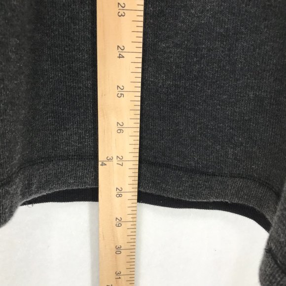 Calvin Klein Sweater Mens XL Black Gray Crew Neck Pullover Logo Long Sleeve - Picture 7 of 9